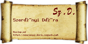 Szerényi Dóra névjegykártya